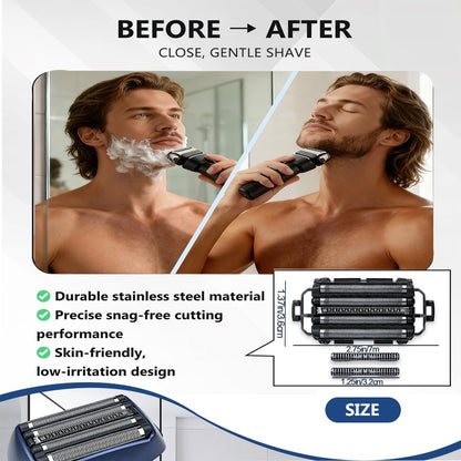 Premium Replacement Blades and Foil Set for Panasonic Arc 5 Shavers - Compatible with ES-LV65, ES-LV95, ES-LV97-K, ES-LV67-K - Stainless Steel Inner Blade & Outer Foil Combo for Sensitive Skin