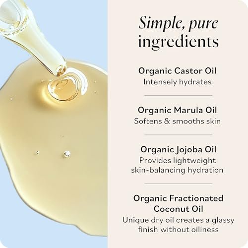 Sky Organics Organic Castor Glass Skin Serum – Dermatologist Tested Natural Face Serum with Organic Castor Oil & Jojoba Oil, 1 fl oz Avelisse
