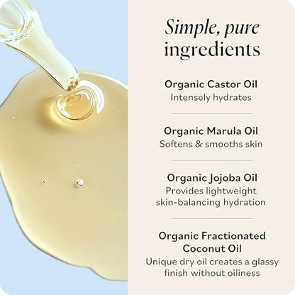 Sky Organics Organic Castor Glass Skin Serum – Dermatologist Tested Natural Face Serum with Organic Castor Oil & Jojoba Oil, 1 fl oz Avelisse