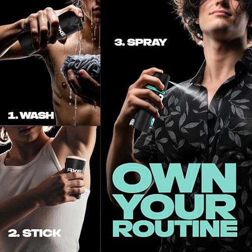 AXE Apollo Body Spray 4-Pack - 48 Hour Freshness, Aluminum Free, 2.9 oz Each Avelisse