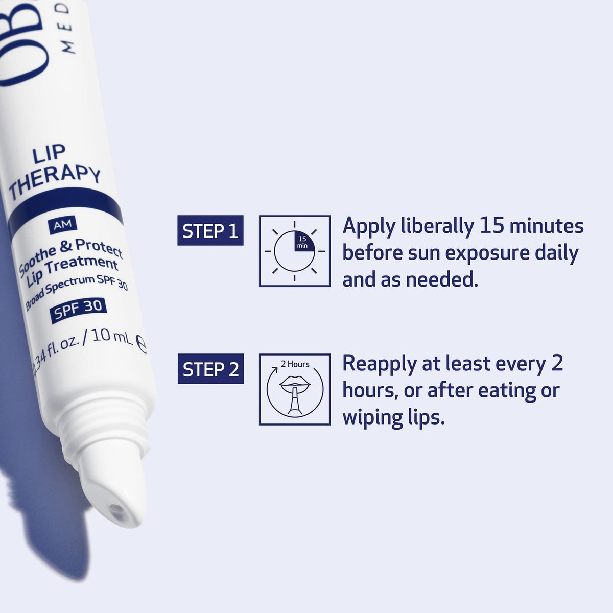 Obagi Lip Therapy SPF 30 Soothe & Protect Lip Balm Treatment with Hyaluronic Acid, Vitamin E & Peptides – Visibly Plumps, Soothes & Moisturizes Dry Lips & Protects Against UVA/UVB Rays – .34 oz Avelisse