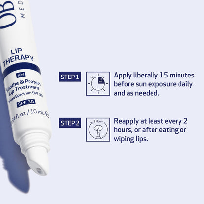 Obagi Lip Therapy SPF 30 Soothe & Protect Lip Balm Treatment with Hyaluronic Acid, Vitamin E & Peptides – Visibly Plumps, Soothes & Moisturizes Dry Lips & Protects Against UVA/UVB Rays – .34 oz Avelisse