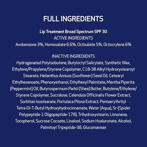 Obagi Lip Therapy SPF 30 Soothe & Protect Lip Balm Treatment with Hyaluronic Acid, Vitamin E & Peptides – Visibly Plumps, Soothes & Moisturizes Dry Lips & Protects Against UVA/UVB Rays – .34 oz Avelisse