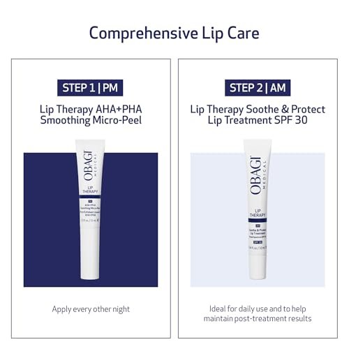 Obagi Lip Therapy SPF 30 Soothe & Protect Lip Balm Treatment with Hyaluronic Acid, Vitamin E & Peptides – Visibly Plumps, Soothes & Moisturizes Dry Lips & Protects Against UVA/UVB Rays – .34 oz Avelisse