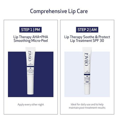 Obagi Lip Therapy SPF 30 Soothe & Protect Lip Balm Treatment with Hyaluronic Acid, Vitamin E & Peptides – Visibly Plumps, Soothes & Moisturizes Dry Lips & Protects Against UVA/UVB Rays – .34 oz Avelisse
