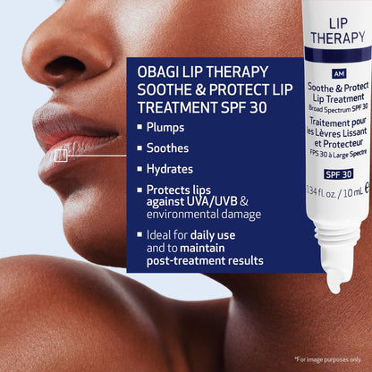 Obagi Lip Therapy SPF 30 Soothe & Protect Lip Balm Treatment with Hyaluronic Acid, Vitamin E & Peptides – Visibly Plumps, Soothes & Moisturizes Dry Lips & Protects Against UVA/UVB Rays – .34 oz Avelisse