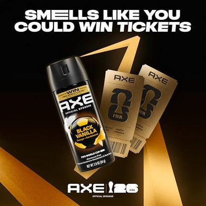 AXE Fine Fragrance Collection Body Spray Black Vanilla 72 Hour Freshness Aluminum Free 2.9 oz