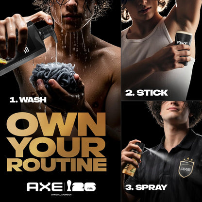 AXE Fine Fragrance Collection Body Spray Black Vanilla 72 Hour Freshness Aluminum Free 2.9 oz