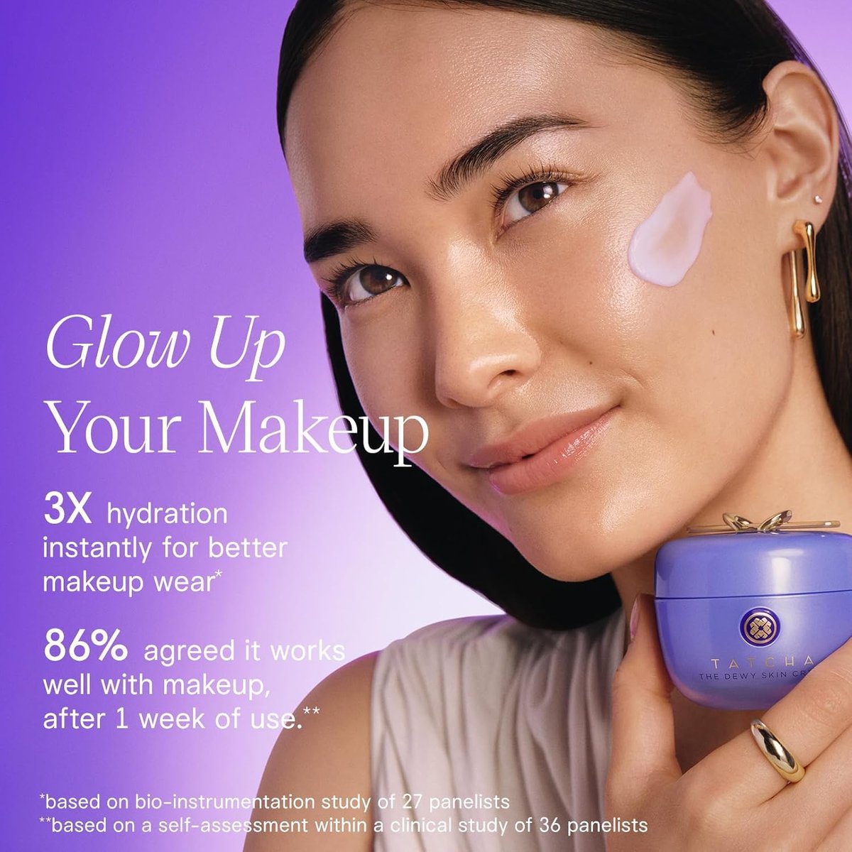 TATCHA The Dewy Skin Cream, Travel-Sized Mini - Rich Face Moisturizer for Dry & Combination Skin, 0.5 Fl Oz Avelisse