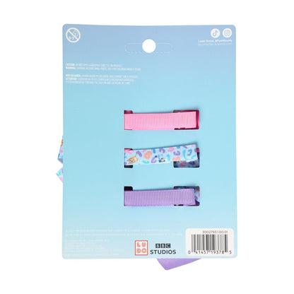 Goody x Bluey & Bingo Multicolor Bow Barrettes 3ct - SlideProof Hold for All Hair Types
