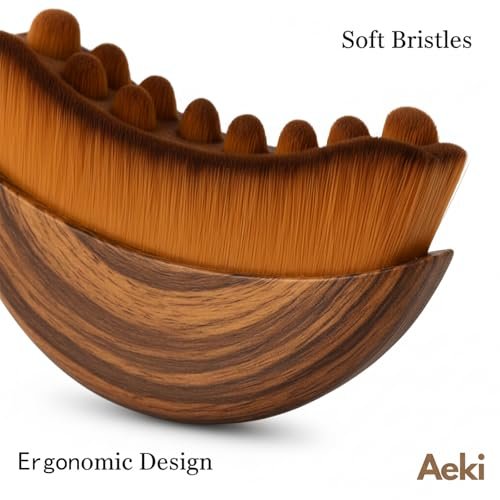 Aeki Lymphatic Contour Face Brush - Lymphatic Drainage Massager for Chin & Jawline Sculpting, Dry Facial Gentle Beauty Tool for All Skin Types - görsel 6