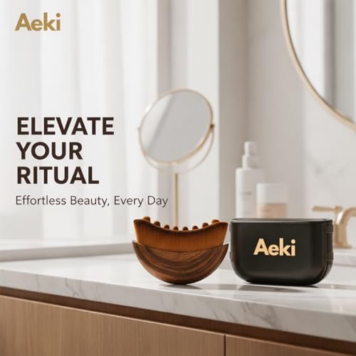 Aeki Lymphatic Contour Face Brush - Lymphatic Drainage Massager for Chin & Jawline Sculpting, Dry Facial Gentle Beauty Tool for All Skin Types - görsel 8
