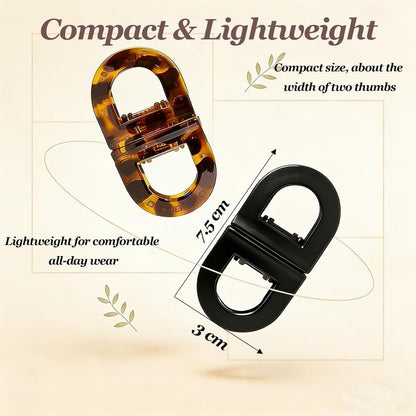 2PCS Magnetic Hair Clips – Strong Hold No-Slip Magnetic Hair Styling Clips for Women, Seamless 2-in-1 Design for Easy Everyday Hairstyles, Clip No Crease, Suitable For All Hair Types