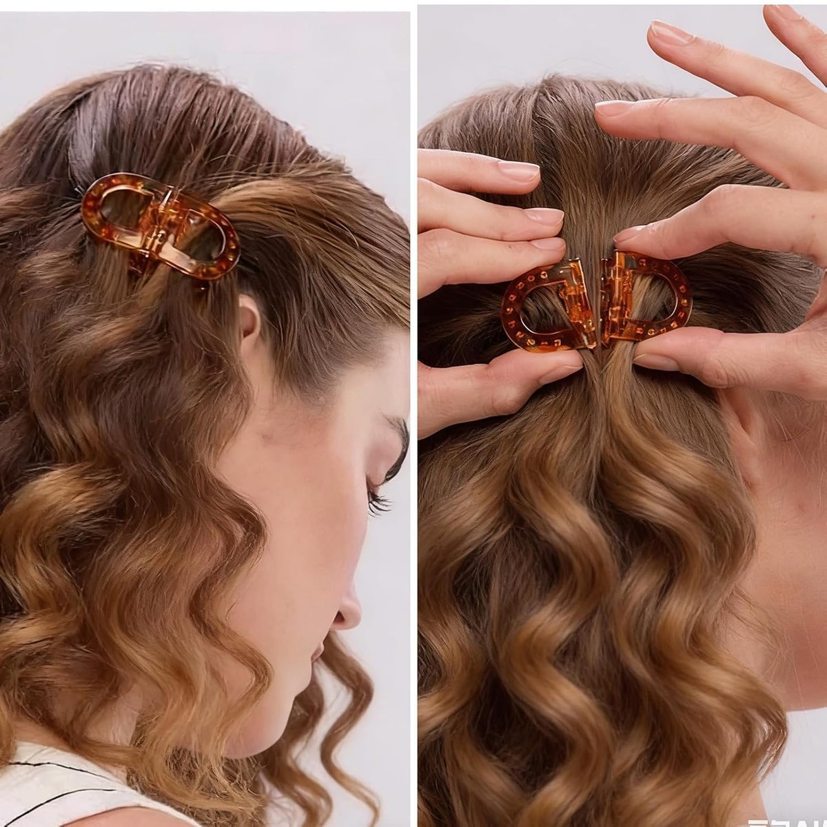2PCS Magnetic Hair Clips – Strong Hold No-Slip Magnetic Hair Styling Clips for Women, Seamless 2-in-1 Design for Easy Everyday Hairstyles, Clip No Crease, Suitable For All Hair Types - görsel 5