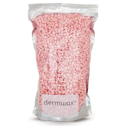 Dermwax Pink Chiffon Hard Wax Beads – Creamy Professional Hard Wax for Brazilian & Body Hair Removal, Quick Drying & Pliable, 32 oz Avelisse