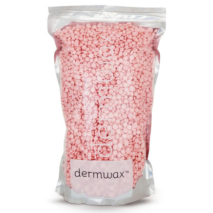 Dermwax Pink Chiffon Hard Wax Beads – Creamy Professional Hard Wax for Brazilian & Body Hair Removal, Quick Drying & Pliable, 32 oz Avelisse