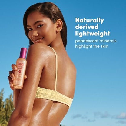 Coco & Eve Body Highlighter SPF 50 – Shimmer Sunscreen, Broad Spectrum Sun Protection, Lightweight Serum-Like Lotion with Pearlescent Minerals & Vitamin E for Hydrated & Glowing Skin, 5.07 Fl Oz Avelisse
