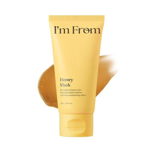I'm from Honey Mask - Deep Nourishing Wash-Off Mask for Glass & Dewy Glow, Long-Lasting Hydration, Korean Skin Care 2.37 fl oz Avelisse