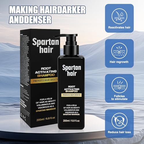 Root Activator Shampoo for Men & Women - Strengthening & Smoothing System for Thinning and Gray Hair - Adds Volume & Nourishes Strands (6.8 Fl Oz) - görsel 4