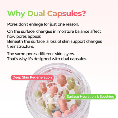 Dr.Melaxin Cactox Pore Dual Capsule Cream – Pore Minimizing & Hydrating Face Cream with Cactus Extract, PDRN & Vegan Collagen Avelisse
