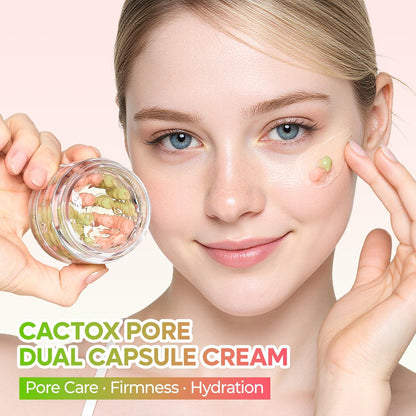 Dr.Melaxin Cactox Pore Dual Capsule Cream – Pore Minimizing & Hydrating Face Cream with Cactus Extract, PDRN & Vegan Collagen Avelisse
