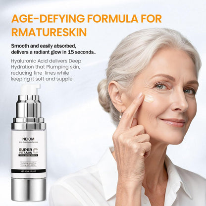 Vitamin C Serum with Hyaluronic Acid, Vitamin E, Tri-Peptide & B5 - Dark Spot Remover, Anti-Aging, Firming, Brightening & Lifting for Mature Skin, 1 fl oz Avelisse