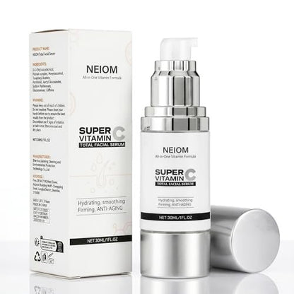 Vitamin C Serum with Hyaluronic Acid, Vitamin E, Tri-Peptide & B5 - Dark Spot Remover, Anti-Aging, Firming, Brightening & Lifting for Mature Skin, 1 fl oz Avelisse