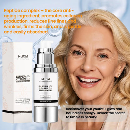Vitamin C Serum with Hyaluronic Acid, Vitamin E, Tri-Peptide & B5 - Dark Spot Remover, Anti-Aging, Firming, Brightening & Lifting for Mature Skin, 1 fl oz Avelisse