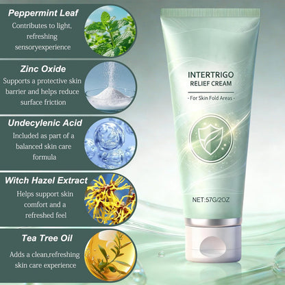 Intertrigo Cream for Skin Fold Care & Chafing Relief – Soothes Irritated Skin, Supports Moisture Management (2-Pack) Avelisse