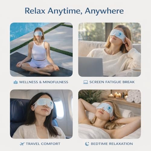 Tacit Refresh Herbal Steam Eye Mask – Heated Eye Mask for Dry Eyes & Eye Fatigue Relief, Warm Compress for Relaxation, Natural Botanical Aroma, 10 Count - görsel 9