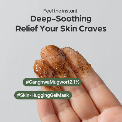 I'm from Mugwort Mask - Wash-Off Calming Face Mask with Mugwort Extract, Cooling & Soothing Care for Sensitive Skin, Korean Skincare (2.46 fl.oz) Avelisse