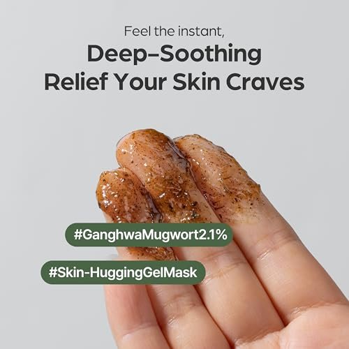 I'm from Mugwort Mask - Wash-Off Calming Face Mask with Mugwort Extract, Cooling & Soothing Care for Sensitive Skin, Korean Skincare (2.46 fl.oz) Avelisse