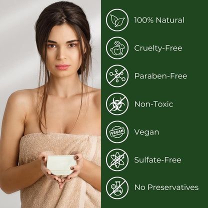Natrulo Tea Tree Soap – Natural Defense Tea Tree Oil Wash Bar for Face & Body – Deeply Cleansing, Hydrating Remedy for Blemish-Prone Skin, 4 oz