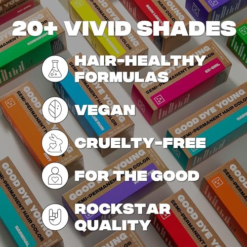 Good Dye Young x Rico Nasty Nasty Deep Purple Semi-Permanent Hair Dye - Vegan & Cruelty-Free (5 fl oz) Avelisse