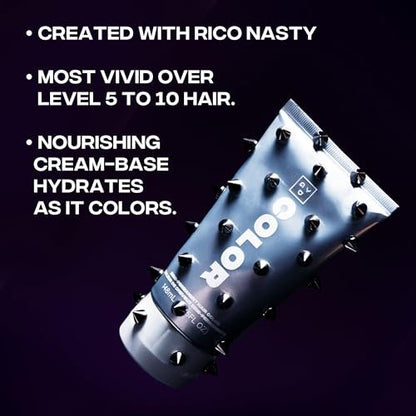 Good Dye Young x Rico Nasty Nasty Deep Purple Semi-Permanent Hair Dye - Vegan & Cruelty-Free (5 fl oz) Avelisse