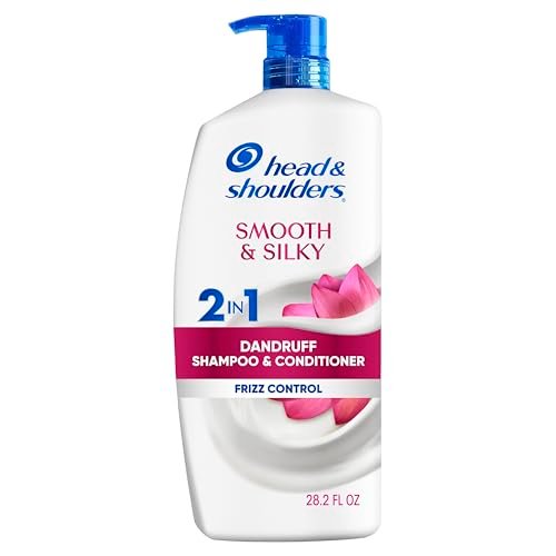 Head & Shoulders Smooth & Silky 2 in 1 Dandruff Shampoo and Conditioner, Frizz Control, Fresh Floral Scent, Color Safe, 28.2 oz - görsel 2