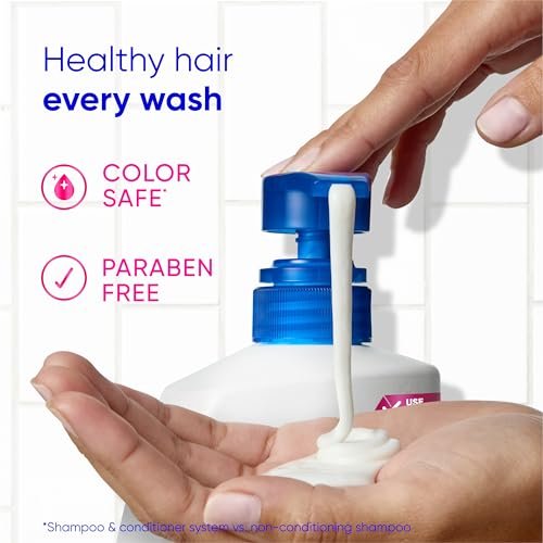 Head & Shoulders Smooth & Silky 2 in 1 Dandruff Shampoo and Conditioner, Frizz Control, Fresh Floral Scent, Color Safe, 28.2 oz - görsel 16