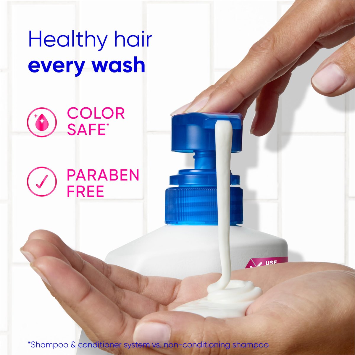 Head & Shoulders Smooth & Silky 2 in 1 Dandruff Shampoo and Conditioner, Frizz Control, Fresh Floral Scent, Color Safe, 28.2 oz - görsel 15