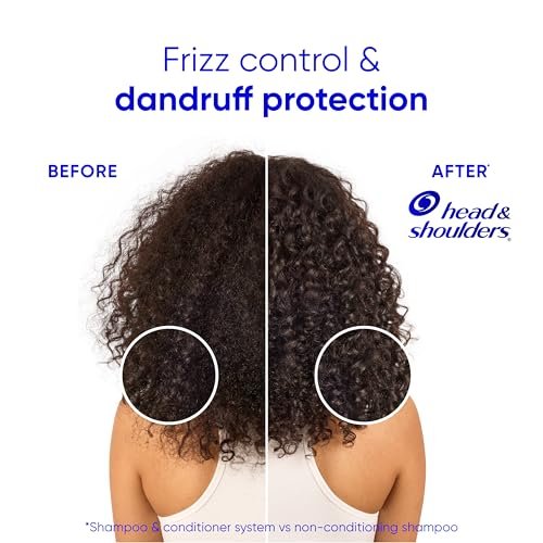 Head & Shoulders Smooth & Silky 2 in 1 Dandruff Shampoo and Conditioner, Frizz Control, Fresh Floral Scent, Color Safe, 28.2 oz - görsel 10