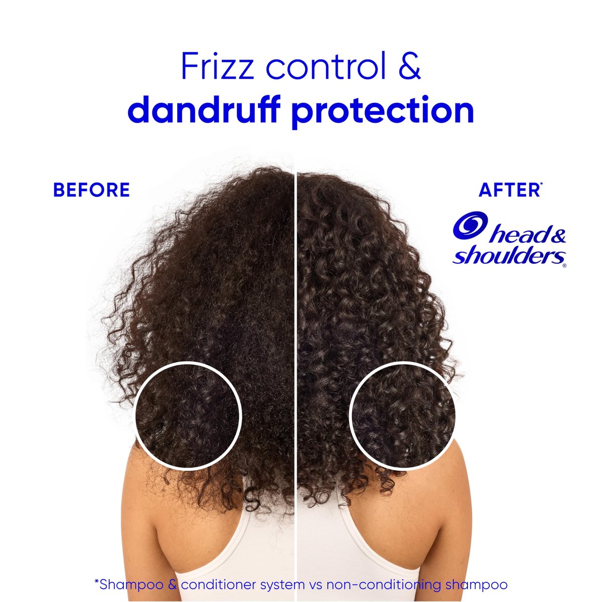 Head & Shoulders Smooth & Silky 2 in 1 Dandruff Shampoo and Conditioner, Frizz Control, Fresh Floral Scent, Color Safe, 28.2 oz - görsel 9