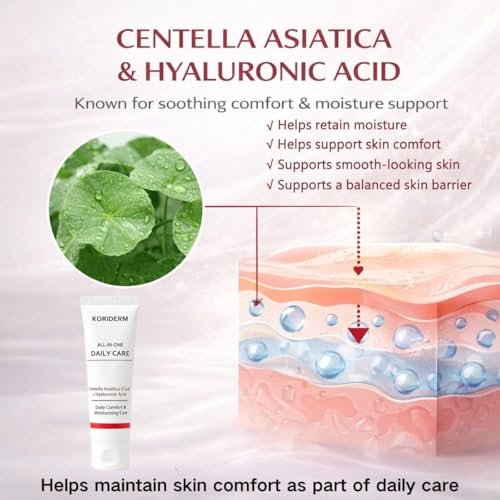 Koriderm Cream – All-in-One Daily Moisturizer & Hydrating Face Cream for Plump-Looking Skin, 50ml Avelisse
