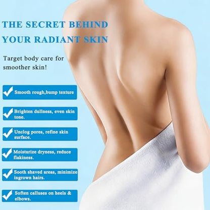 TEEROVA Exfoliating Body Stick with Glycolic Acid - Solid Non-Stick Formula for Smooth, Soft, Nourished Skin