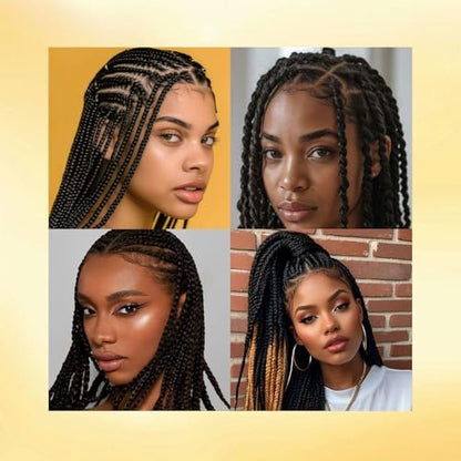 CNNY Edge Control Braid & Loc Gel - 3.5oz Professional Styling Gel, Strong Hold, No Flake Formula for Braids, Dreadlocks, Twist Outs and Natural Hair, Moisturizes & Defines