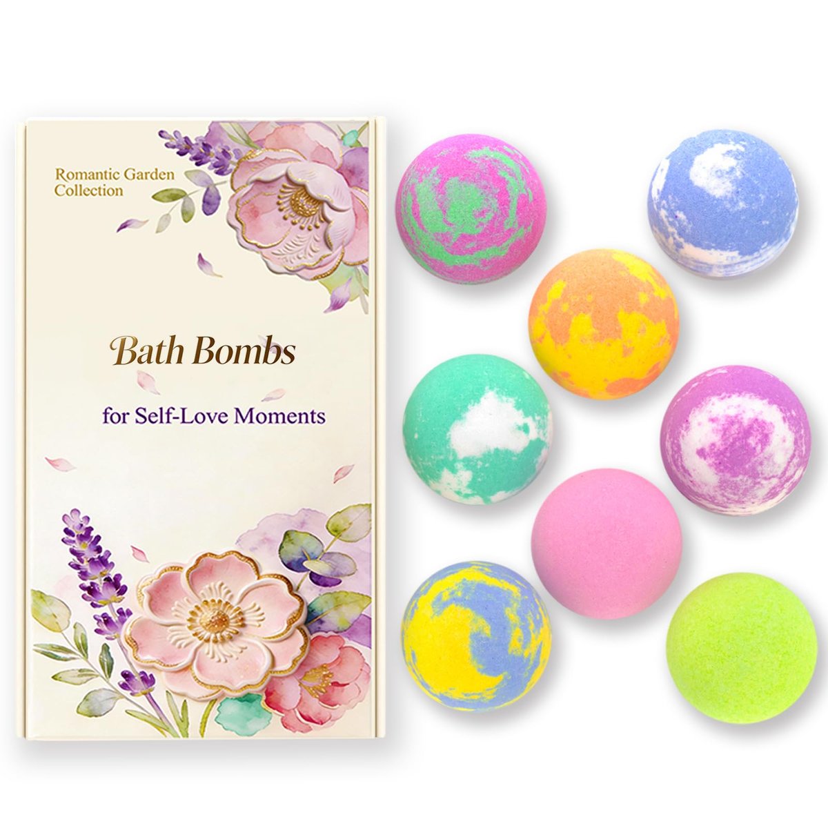Luxury Bath Bomb Gift Set for Women – 8 Pack Natural Bubble Bath Bombs with Essential Oils, Self Care Spa Gifts for Mom, Wife, Birthday & Mother's Day - görsel 15