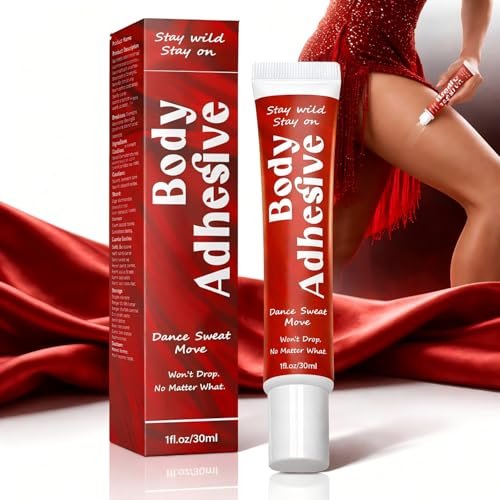 Body Glue Adhesive for Clothes and Skin – Liquid Butt Adhesive for Dancers, Fashion Tape Alternative for Low-Cut Styles, Bras, Wigs, Stockings, and Costumes Avelisse