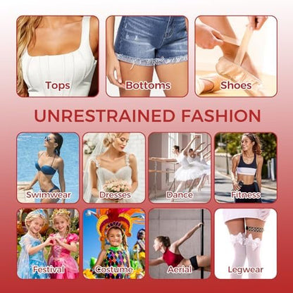 Body Glue Adhesive for Clothes and Skin – Liquid Butt Adhesive for Dancers, Fashion Tape Alternative for Low-Cut Styles, Bras, Wigs, Stockings, and Costumes Avelisse