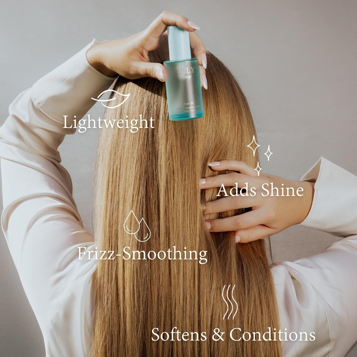 Enly Beauty Dimethicone Anti-Frizz Nourishing Hair Oil with Macadamia Oil Avelisse