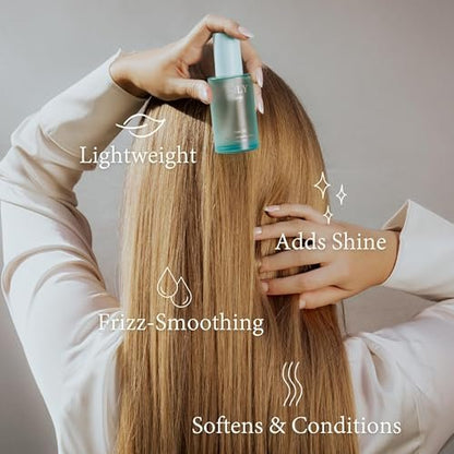 Enly Beauty Dimethicone Anti-Frizz Nourishing Hair Oil with Macadamia Oil Avelisse