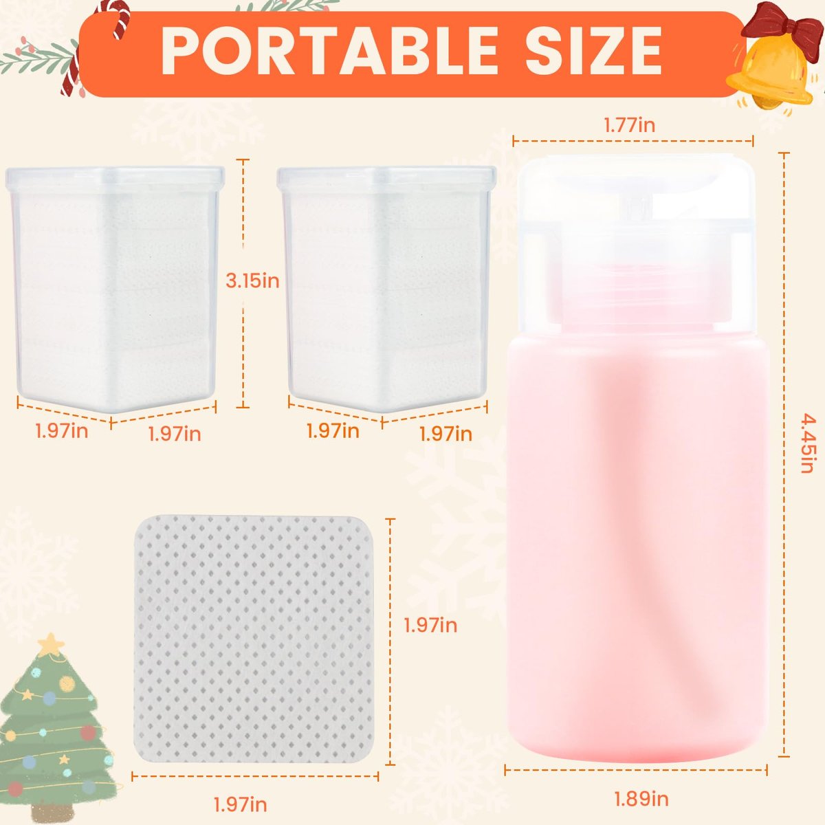 Corconess Lint Free Nail Wipes with Dispenser - 400 Pcs & 120ml Acetone Dispenser for Nail Polish Remover Avelisse