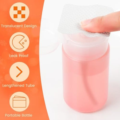 Corconess Lint Free Nail Wipes with Dispenser - 400 Pcs & 120ml Acetone Dispenser for Nail Polish Remover Avelisse